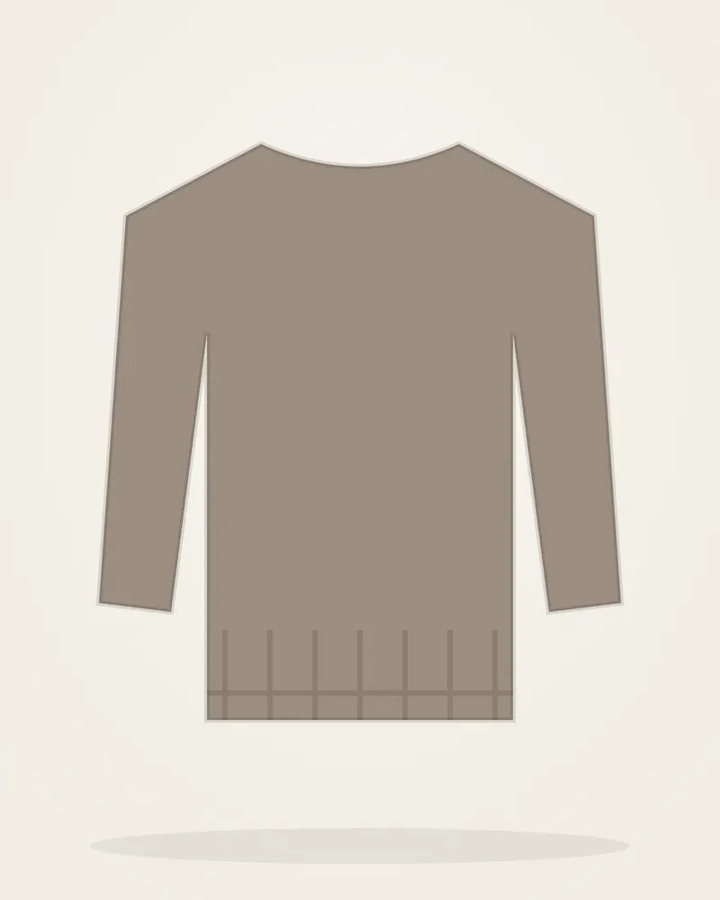 Sage Ribbed Knit Pullover in Taupe