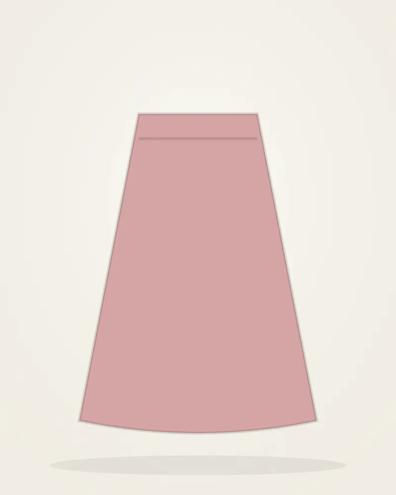 Pleated Midi Skirt in Dusty Rose