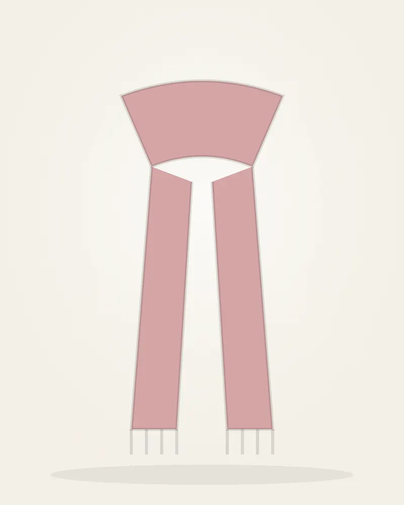 Silk Twill Scarf in Dusty Rose