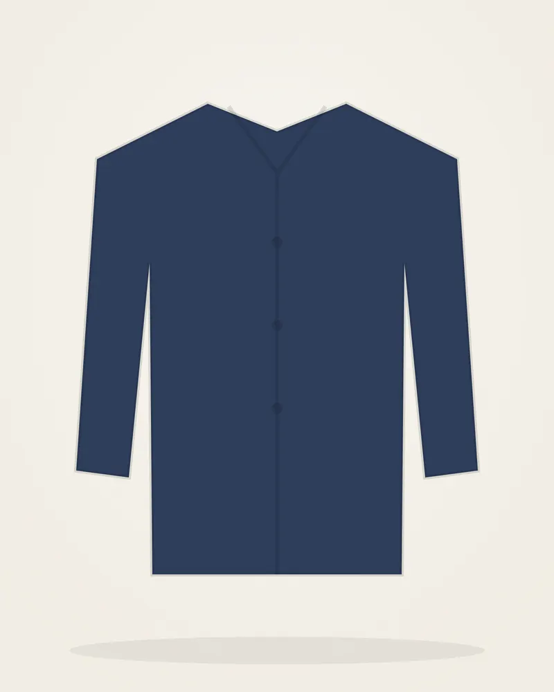 Oxford Cotton Shirt in Navy