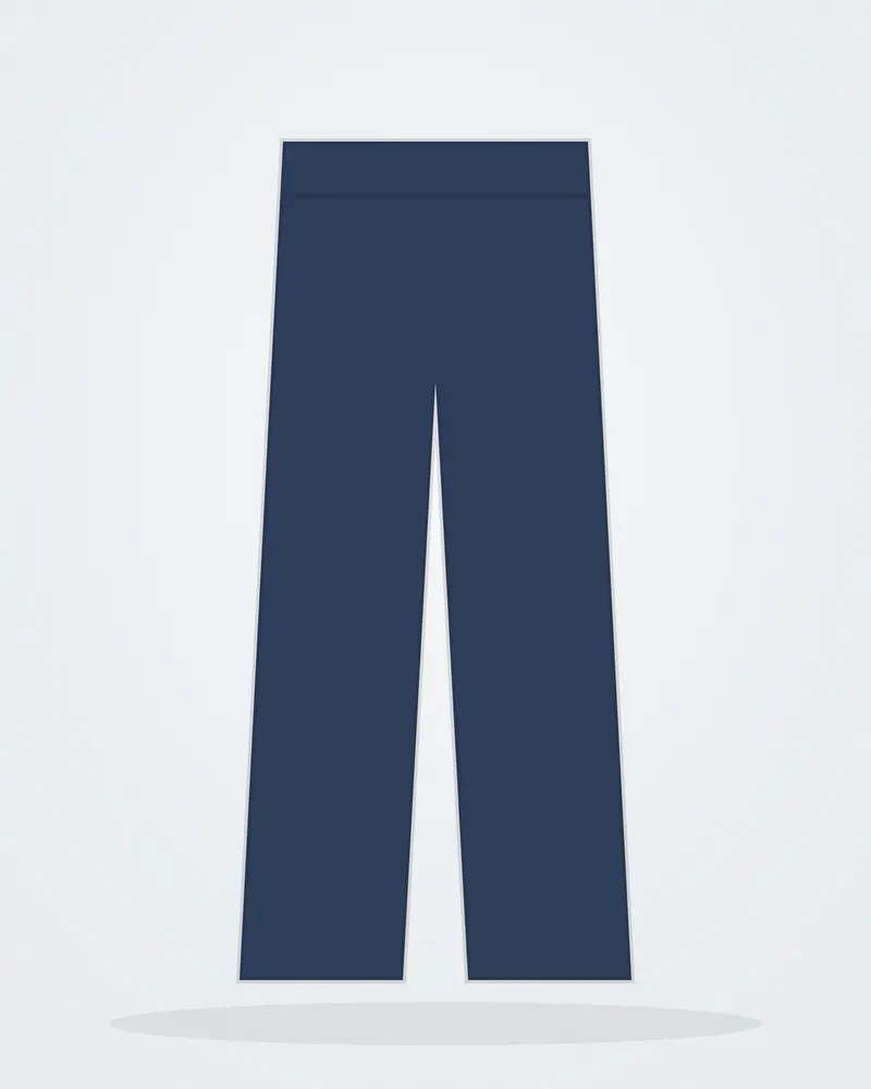 Tapered Chino Trousers in Navy