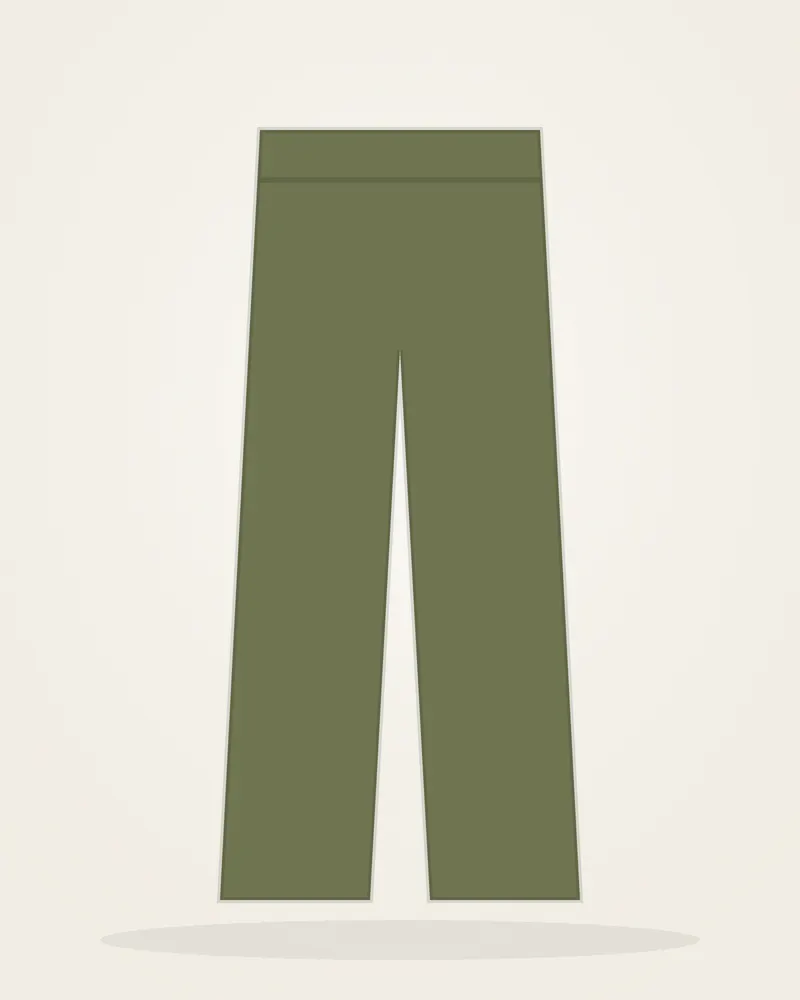 Tapered Chino Trousers in Olive