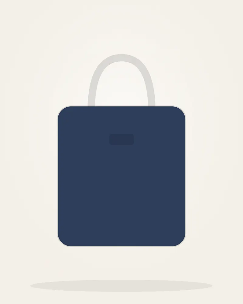 Canvas Weekender Bag in Navy