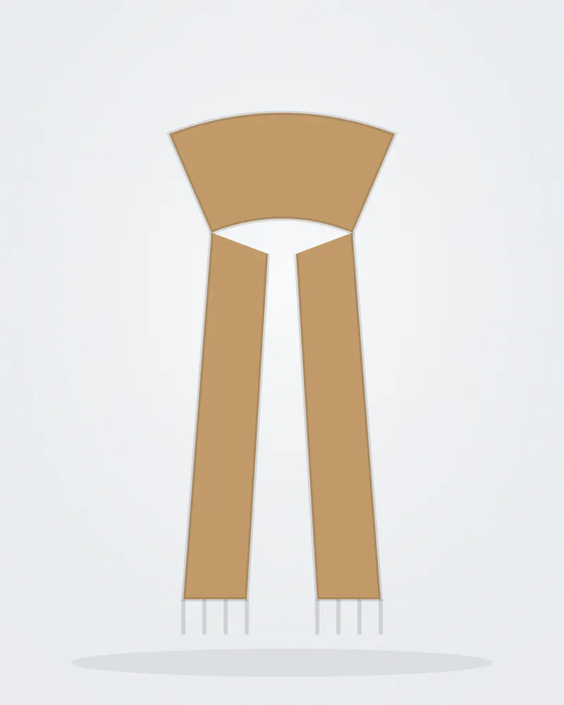 Lambswool Scarf in Camel
